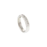 Platinum Princess Cut Diamond Wedding Band