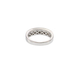 18KT White Gold Two-Row Baguette Diamond Band