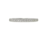 18KT White Gold and Round Cut Diamond Eternity Band Ring