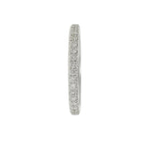 18KT White Gold and Round Cut Diamond Eternity Band Ring