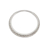 18KT White Gold and Round Cut Diamond Eternity Band Ring