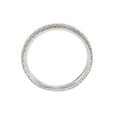 18KT White Gold and Round Cut Diamond Eternity Band Ring