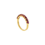 18KT Yellow Gold Ruby Band Ring