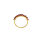 18KT Yellow Gold Ruby Band Ring