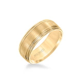 8MM Men's Classic Wedding Band - Satin Finish and Round Edge