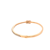 14KT Rose Gold Round Cut Diamond Bangle