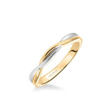 Solitude Contemporary Polished Twist Wedding Band