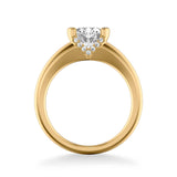 Rachel Contemporary Solitaire Bezel Diamond Engagement Ring