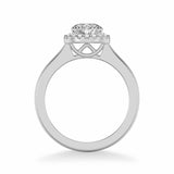 Allison Classic Round Halo Diamond Engagement Ring