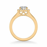 Allison Classic Round Halo Diamond Engagement Ring