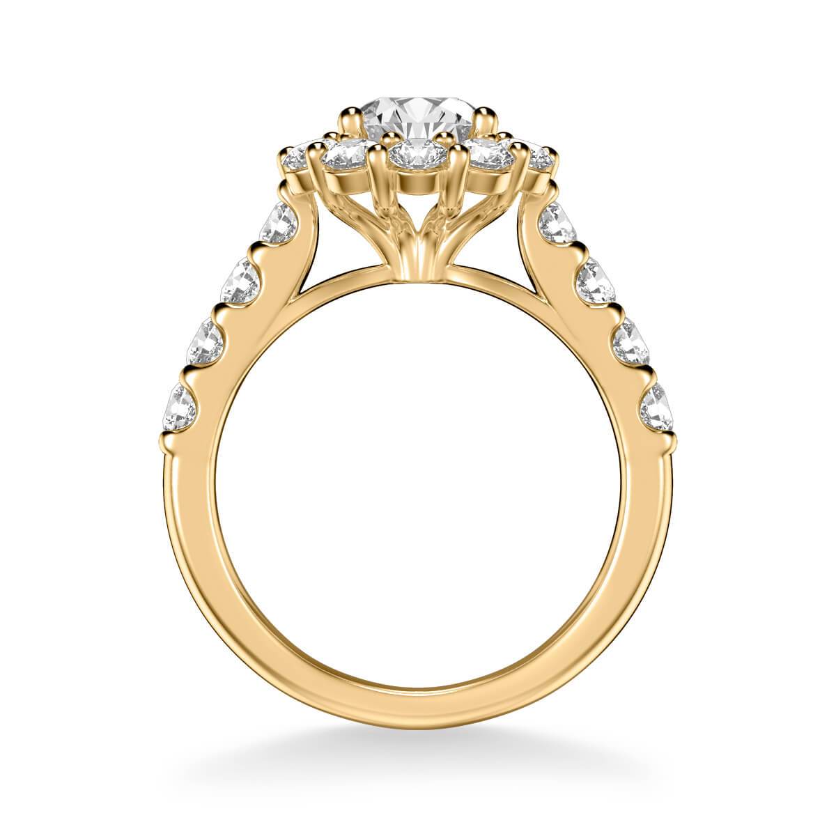 Wynona Classic Round Halo Diamond Engagement Ring