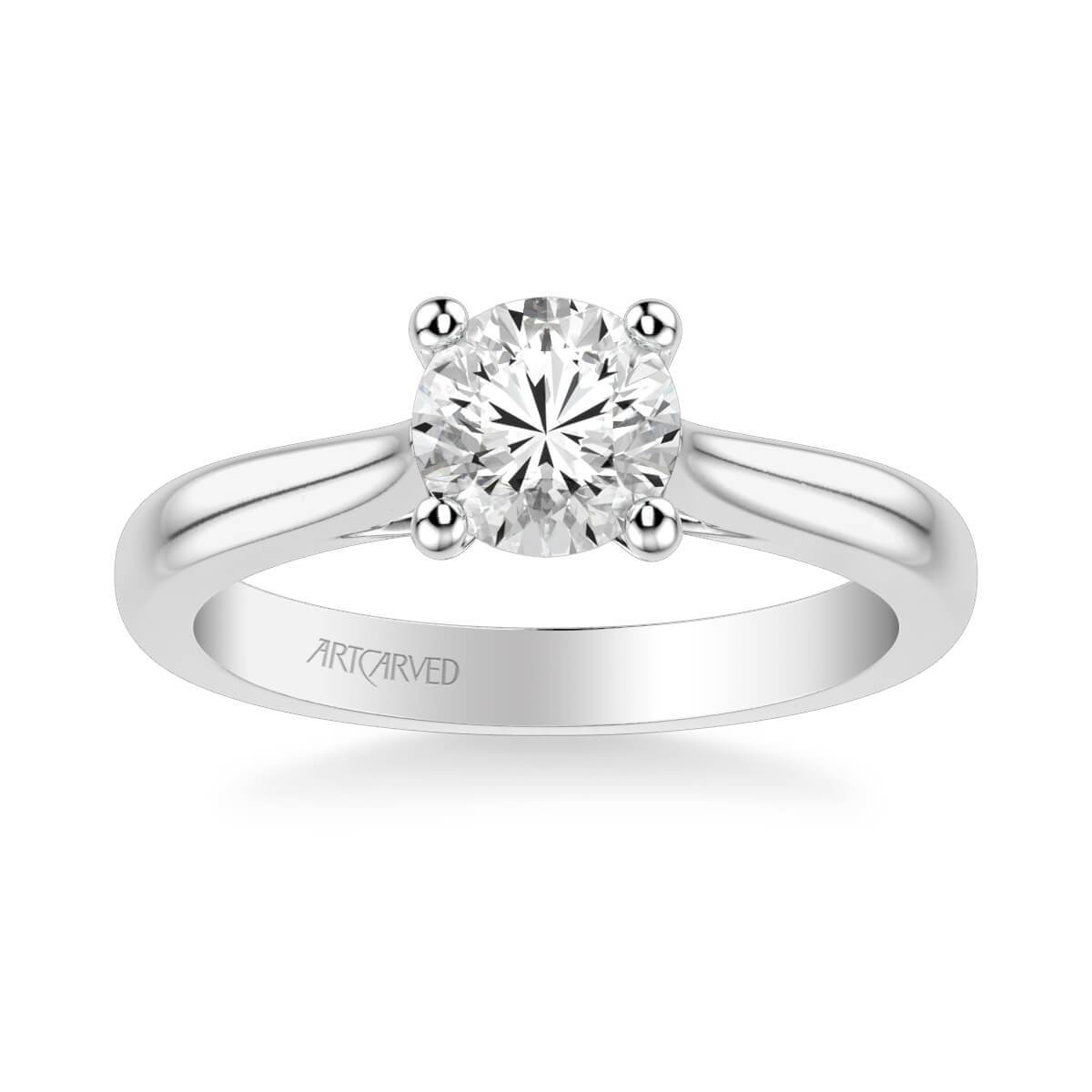 Lindsey Classic Solitaire Diamond Engagement Ring