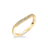 Farrah Vintage Diamond Engraved Wedding Band