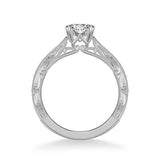 Julie Vintage Side Stone Diamond Engagement Ring