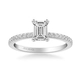 Sybil Classic Side Stone Diamond Engagement Ring