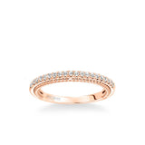 Ilena Contemporary Diamond and Rope Wedding Band