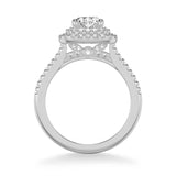 Avril Classic Halo Diamond Engagement Ring