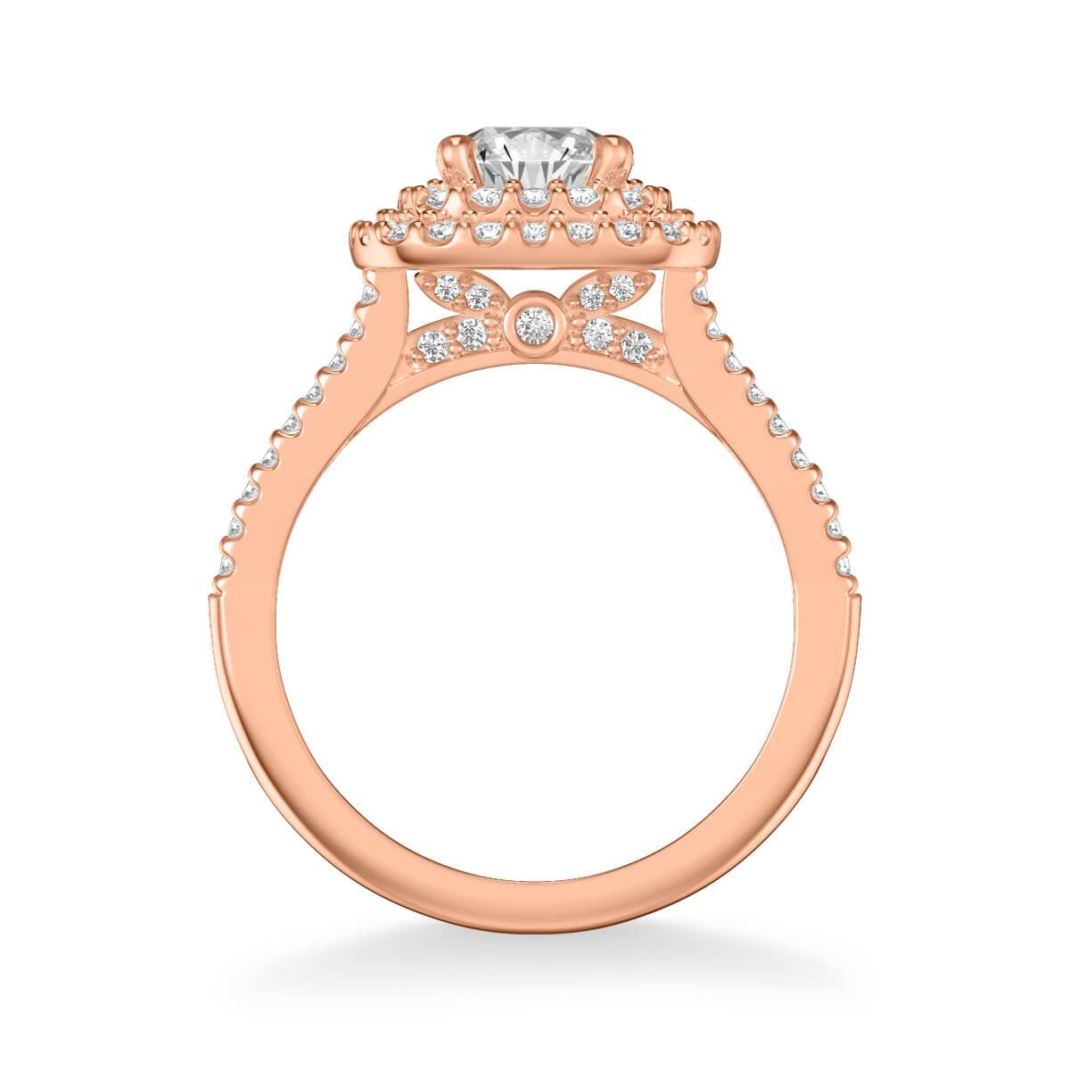 Dorothy Classic Cushion Halo Diamond Engagement Ring