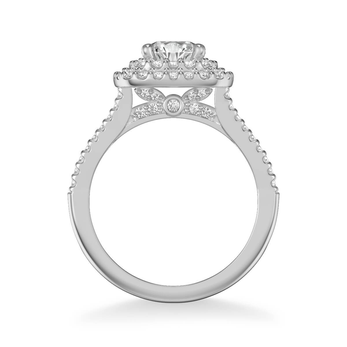 Dorothy Classic Cushion Halo Diamond Engagement Ring