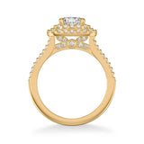 Dorothy Classic Cushion Halo Diamond Engagement Ring