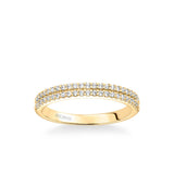 Dorothy Classic Double Row Diamond Wedding Band