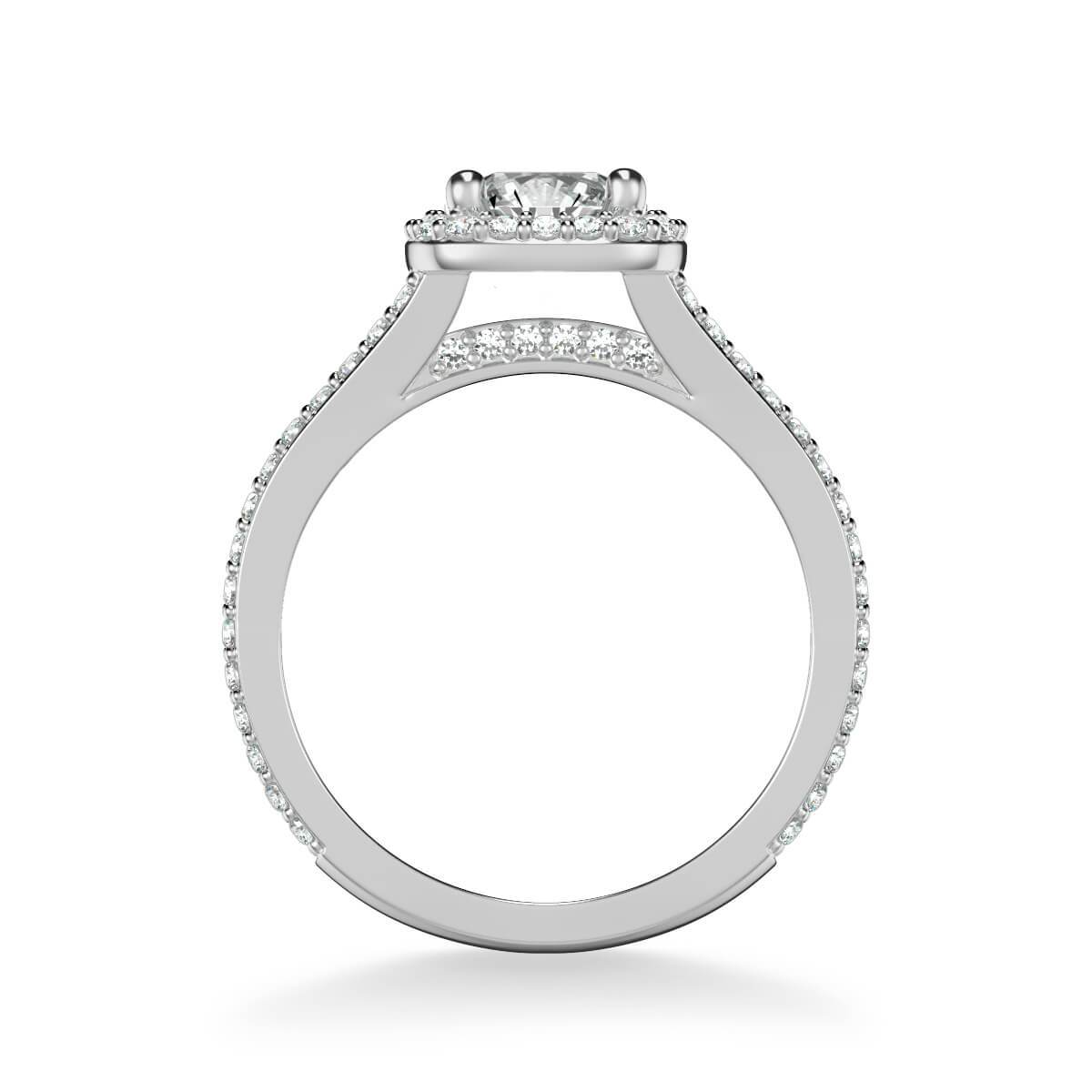 Evangeline Classic Cushion Halo Diamond Engagement Ring