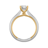 Tayla Contemporary Solitaire Twist Diamond Engagement Ring