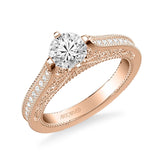 Juliana Vintage Side Stone Heritage Collection Diamond Engagement Ring