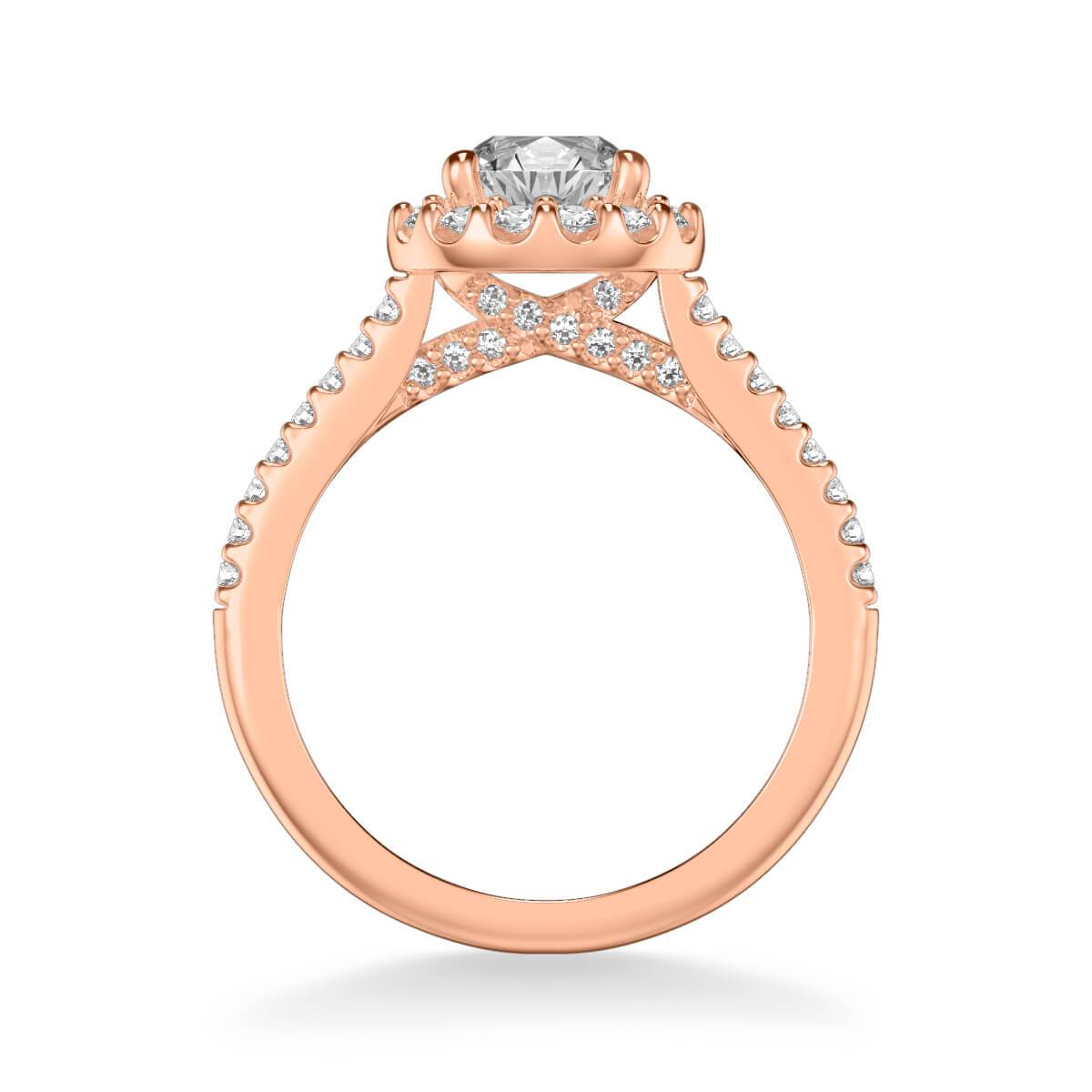 Judith Classic Round Halo Diamond Engagement Ring