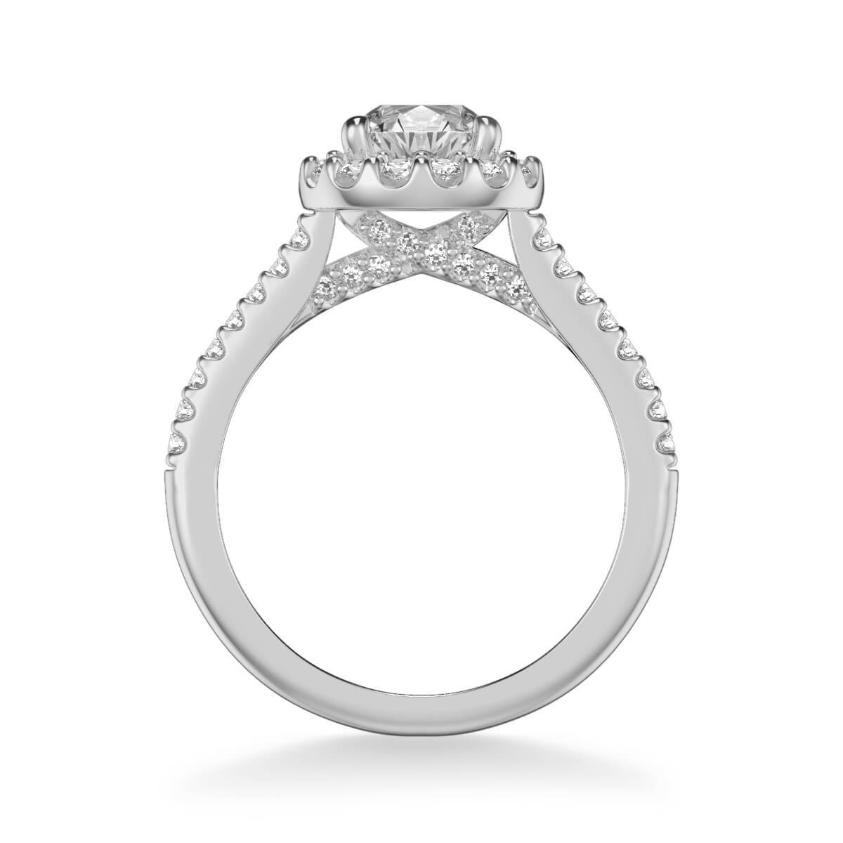 Judith Classic Round Halo Diamond Engagement Ring