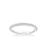 Wren Contemporary Diamond and Rope Wedding Band