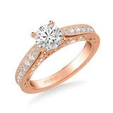 Blanche Vintage Side Stone Heritage Collection Diamond Engagement Ring