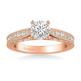 Blanche Vintage Side Stone Heritage Collection Diamond Engagement Ring