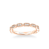 Cressida Vintage Heritage Collection Diamond and  Milgrain Wedding Band