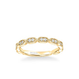 Cressida Vintage Heritage Collection Diamond and  Milgrain Wedding Band