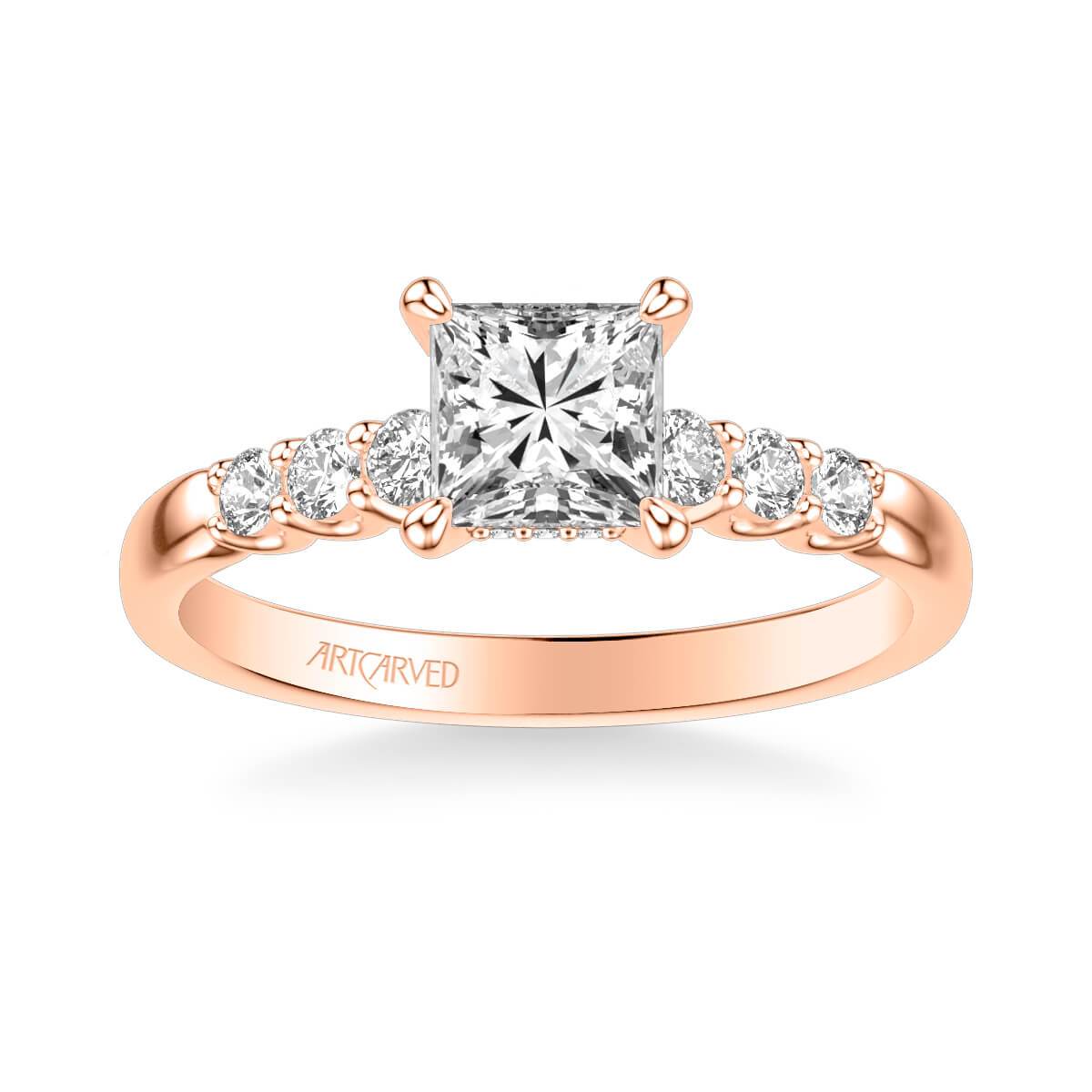 Erica Classic Side Stone Diamond Engagement Ring