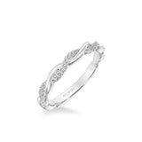 Rina Contemporary Half Diamond Half Polished Twist Band