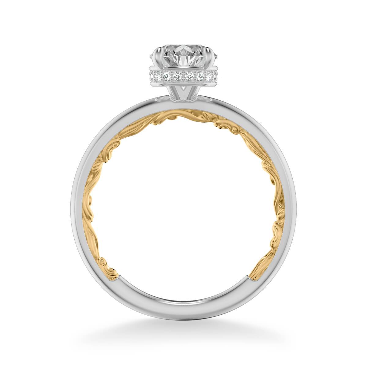 Aileen Lyric Collection Classic Solitaire Diamond Engagement Ring