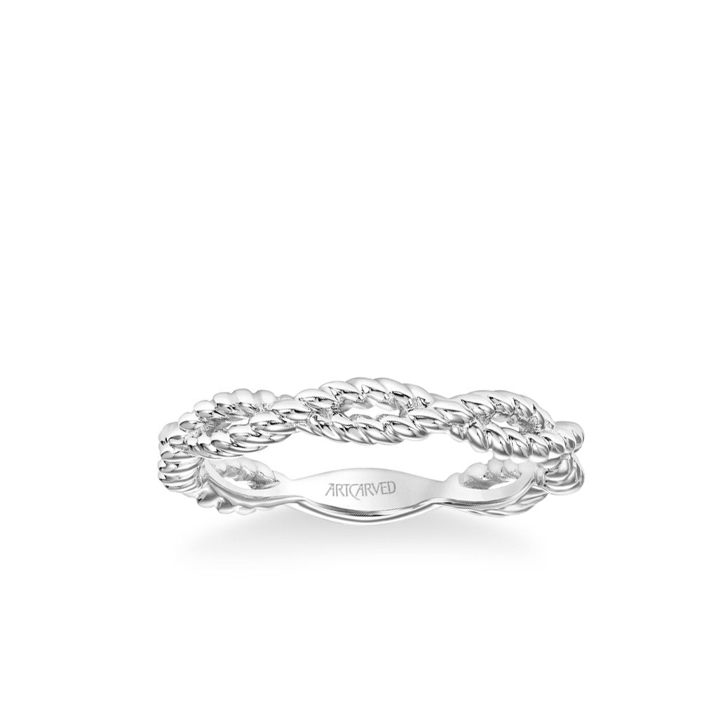 Stackable Band with Rope Twist