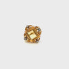 VINTAGE RETRO ERA YELLOW TOPAZ AND DIAMOND RING