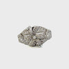 Estate Platinum Old European Cut Diamonds Pin