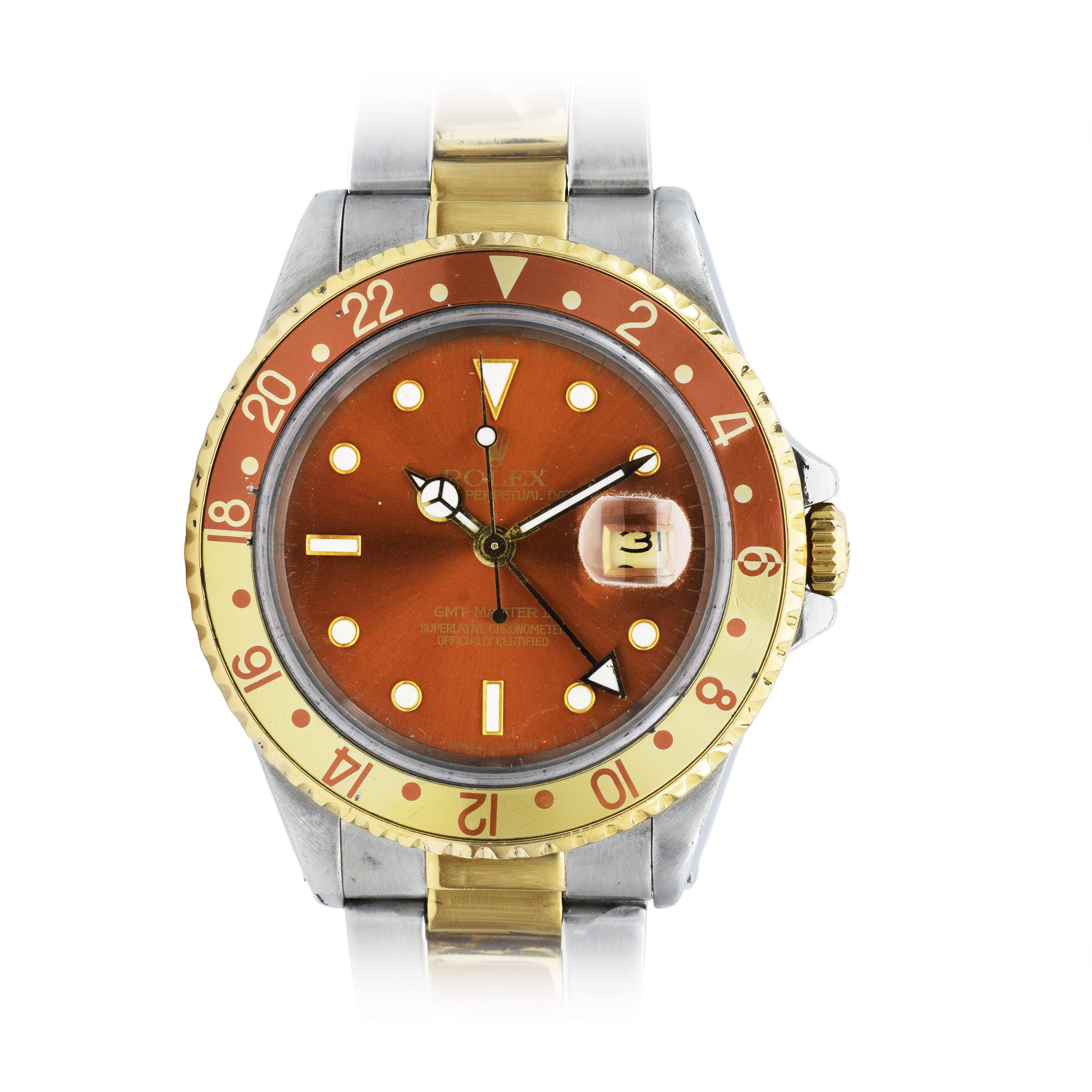 Rolex GMT Master II Root Beer 16713 Louis Martin Jewelers Rockefeller Center NYC