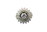 Estate 14KT Two Tone Gold Diamond Ring