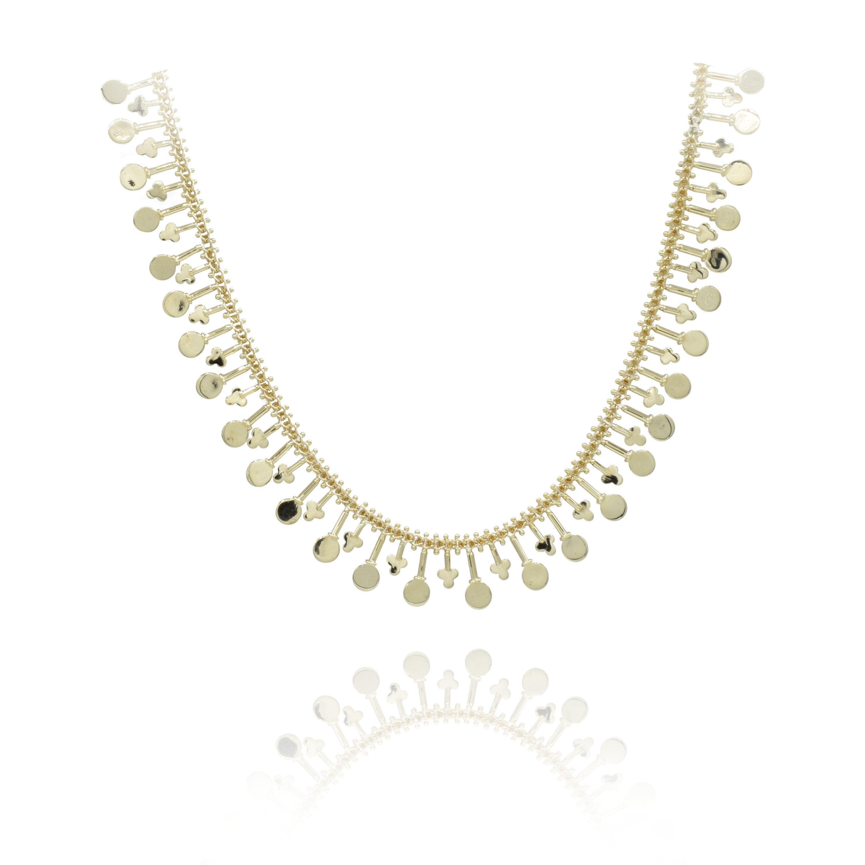 Estate Retro Era 15KT Yellow Gold Necklace