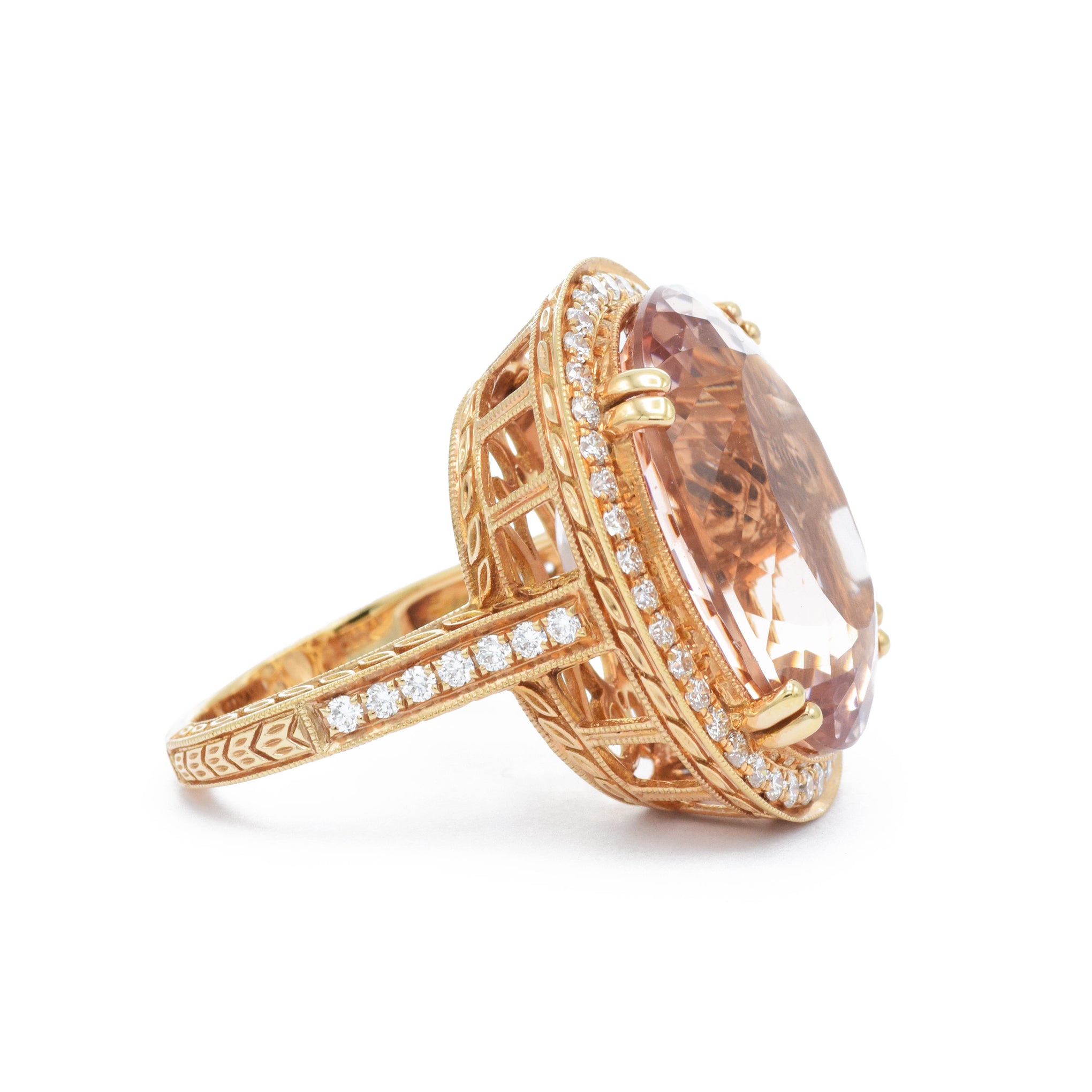 18kt Rose Gold Morganite Ring