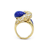 Estate Lapis Lazuli Diamond Ring