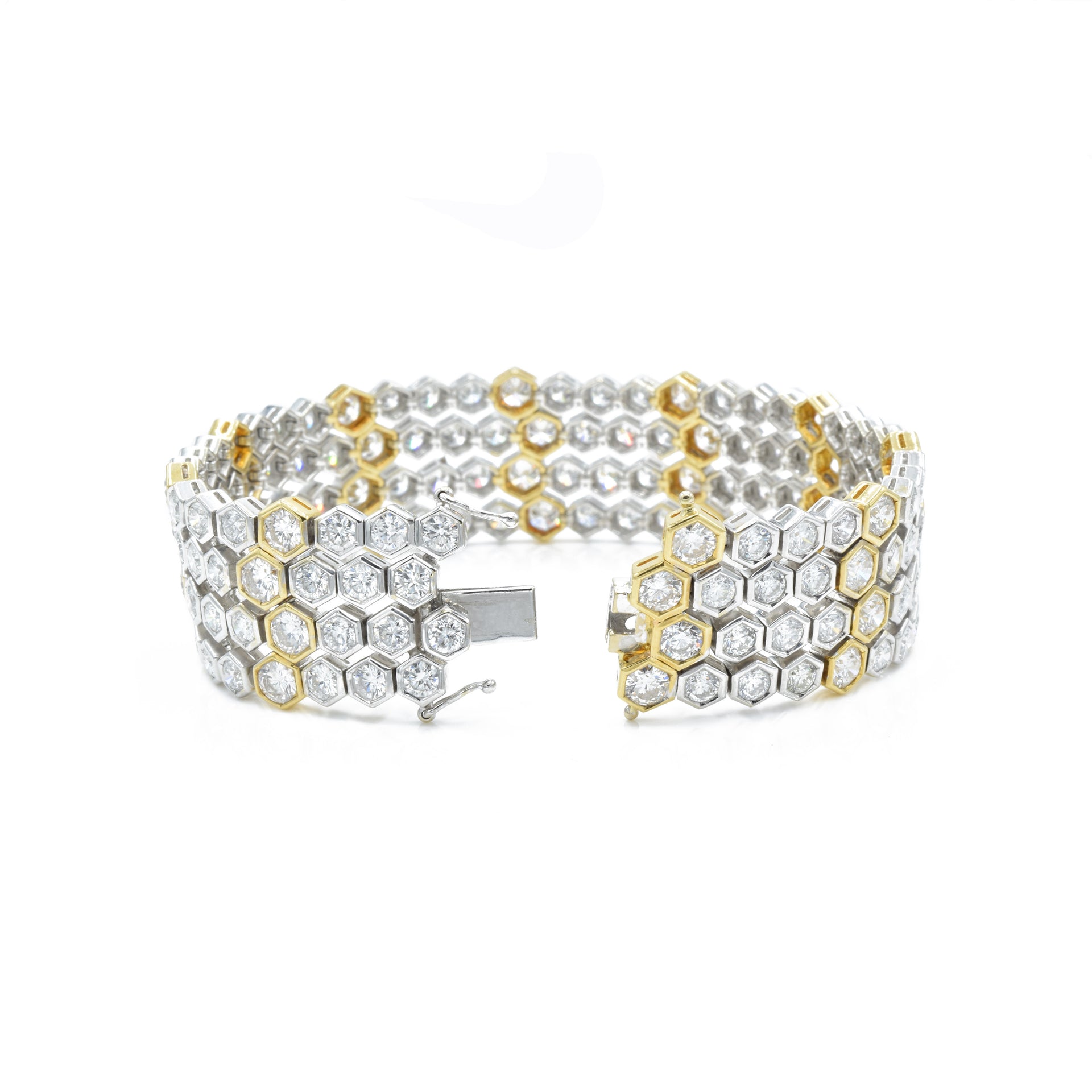 18kt Yellow and White Gold Diamond Bracelet