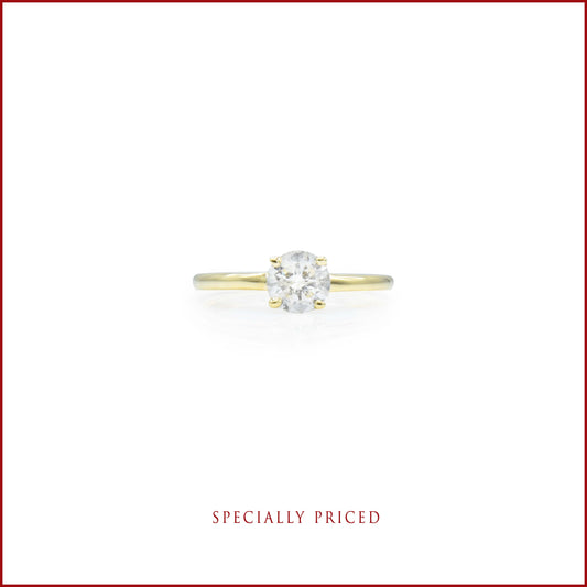 14KT Yellow Gold 0.75ct Solitaire Diamond Ring