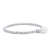 18KT White Gold Chimento Pearl Drop Bracelet