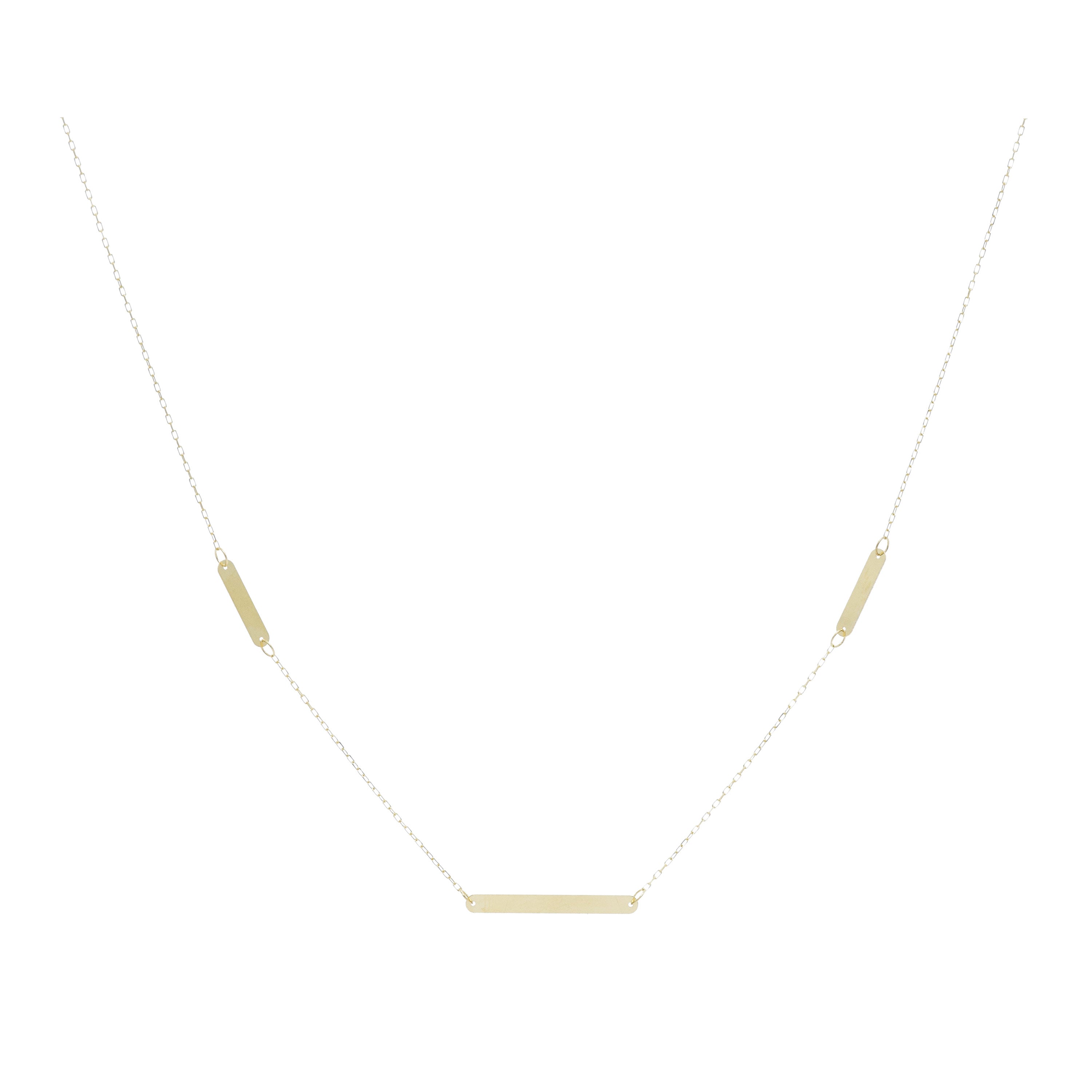 14KT Yellow Gold Multi-Bar Necklace